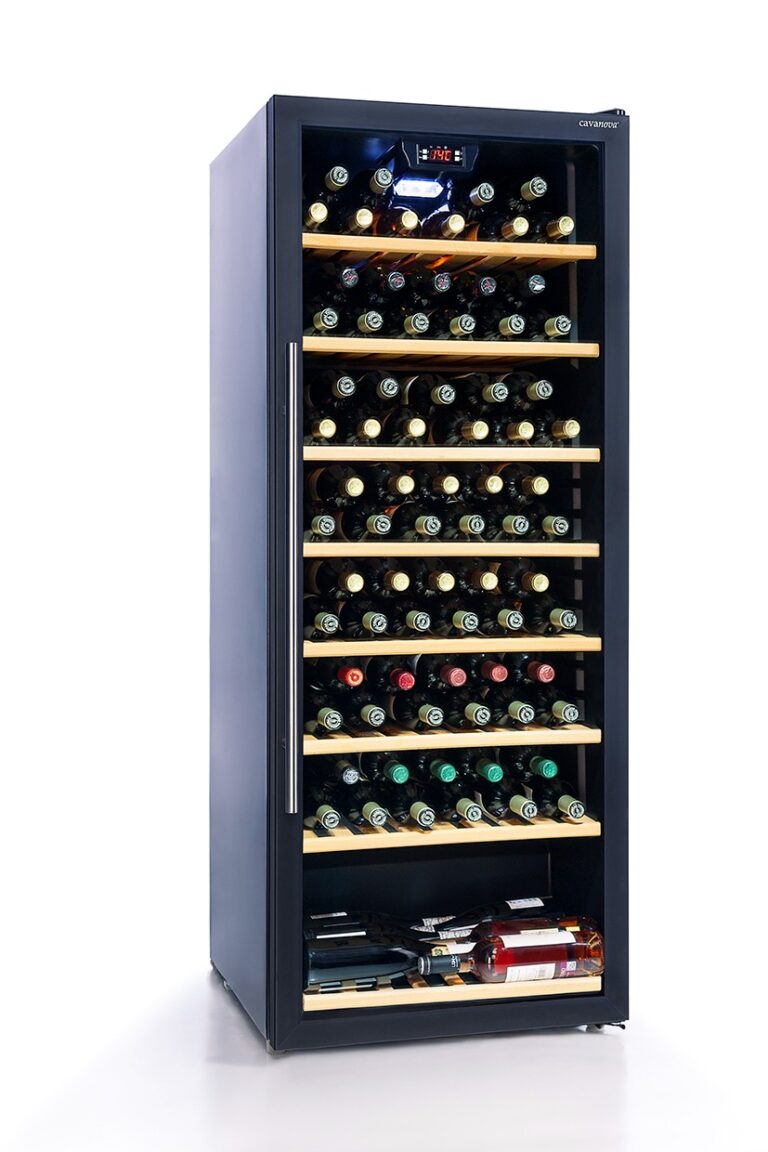 Vinoteca 100 botellas Cavanova puerta recta CV100T