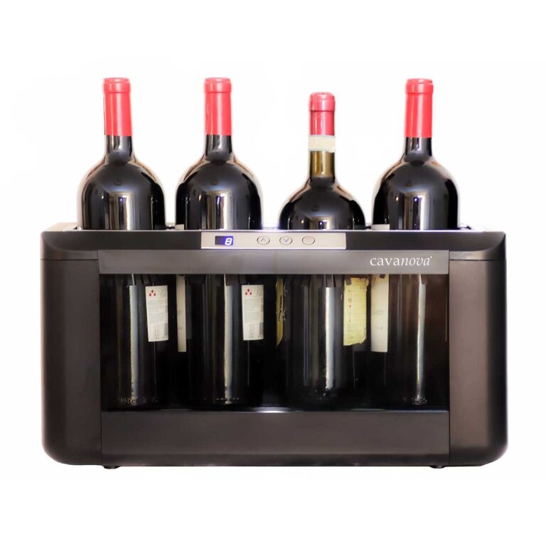 Cave à vin horizontale pour 4 bouteilles magnum ou 5 bouteilles standards OW004M